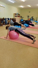 Morning fitness class and rainy day scenes in Chaikovsky