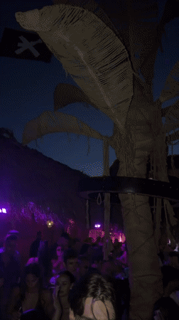 Tropical-themed night party lights up Sozopol