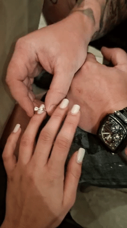 Tattooed couple's restaurant proposal captured in Pleven, Bulgaria