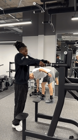 London gym workout session captured during afternoon exercise routine
