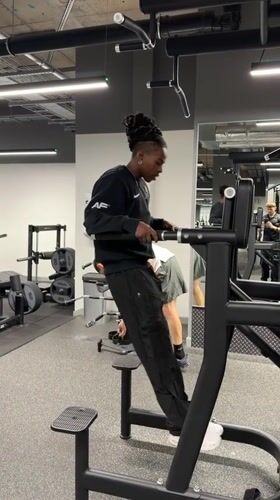 London gym workout session captured during afternoon exercise routine