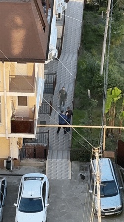 Aerial views capture daily life at Sochi residential complex