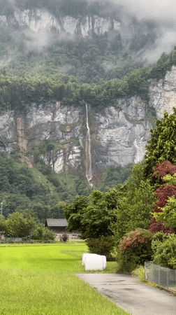 Morning documentation captures Swiss village life in Hüsen