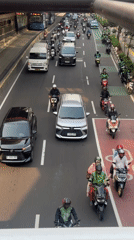 Ordinary street life documented across South Jakarta during morning hours