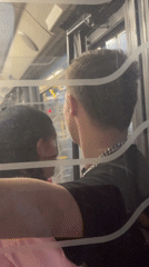 Couple shares intimate moment on bus in Perm