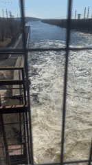 Witness documents Chaikovsky waterfront and infrastructure during morning hours