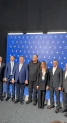 Officials hold formal press conference in Uzhhorod, Ukraine