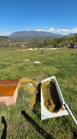 Motorcyclist documents scenic ride through Bulgarian countryside near Boboshevo