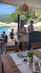 Saxophonist and DJ perform beachside lunch set in Budva