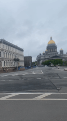 Morning walk captures Saint Petersburg landmarks and street scenes