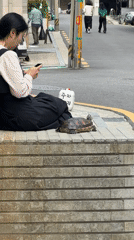 Late-night casual moments captured across Seoul cafes and streets