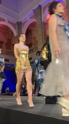 Fashion show held in grand hall in Ruse, Bulgaria