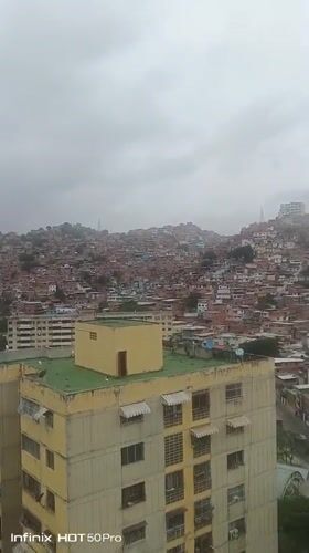 Overcast day scenes documented across Caracas neighborhoods