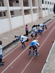 Handball match plays out on outdoor court in Nairobi