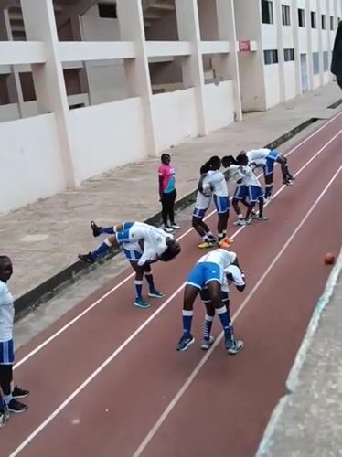 Handball match plays out on outdoor court in Nairobi