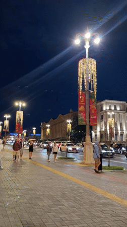 Fireworks display over Minsk draws crowds into the streets