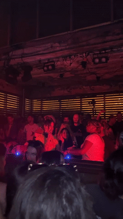 DJ performs at red-lit London nightclub in early hours