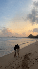 Beach sunset gathering at Peleana, Sri Lanka