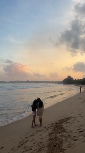 Beach sunset gathering at Peleana, Sri Lanka