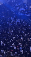 Large crowd gathers at Paris arena for evening event