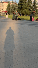 Street performers and breakdancers entertain crowds in Izhevsk plaza
