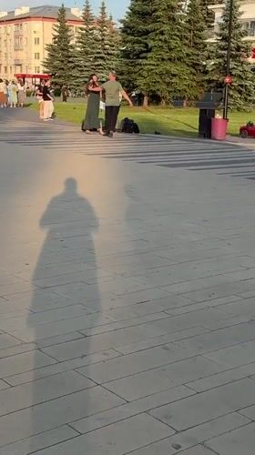 Street performers and breakdancers entertain crowds in Izhevsk plaza
