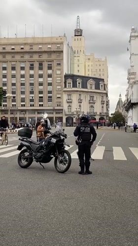 Evening street life documented across central Buenos Aires
