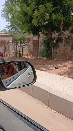 Vehicle passenger documents ordinary street life in Unguwar Shanu