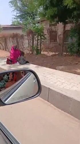 Vehicle passenger documents ordinary street life in Unguwar Shanu