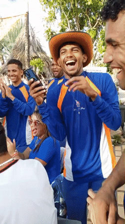 Pool party celebration captured at Porlamar resort venue