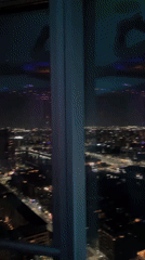 Night cityscape captured from high vantage point in Buenos Aires