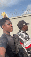 Young men recorded casual video outdoors in Ihiagwa Nigeria