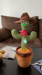 LED cactus toy with cowboy hat spotted in Valencia