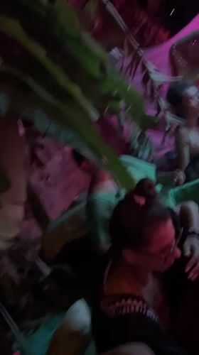Vibrant nighttime music gathering documented in Arambol, India