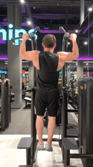Workout session at a Moscow gym, mid-afternoon