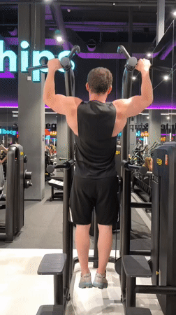Workout session at a Moscow gym, mid-afternoon