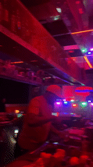 Evening at Disco Beirut nightclub captured in Dubai