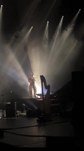 Live multi-instrument concert at a London brutalist venue