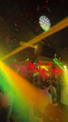 Crowded nightclub scene captured in Sofia, Bulgaria
