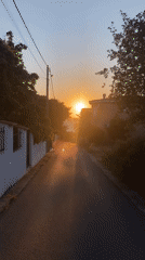 Person photographed during sunset walk in Kunje, Montenegro
