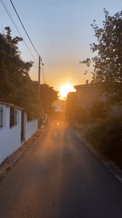 Person photographed during sunset walk in Kunje, Montenegro