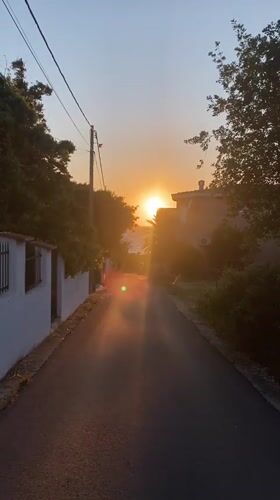 Person photographed during sunset walk in Kunje, Montenegro