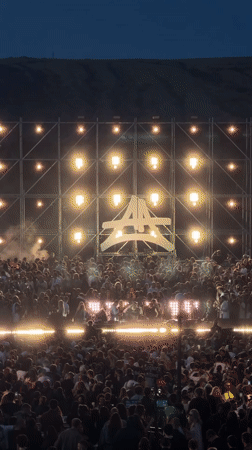 Large outdoor concert draws crowds in Tbilisi, Georgia