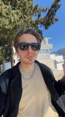 Tourist records videos, takes selfies in sunny Bar, Montenegro