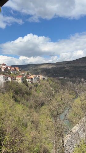 Tourist captures church views and local cuisine in Veliko Tarnovo