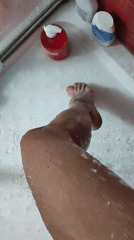 Morning routine documented in Sochi: showering, grocery shopping