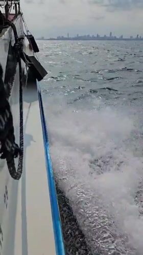 Boat journey recorded on video near Pattaya, Thailand