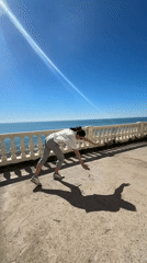 Beachside acrobatics and dancing captured in Sochi