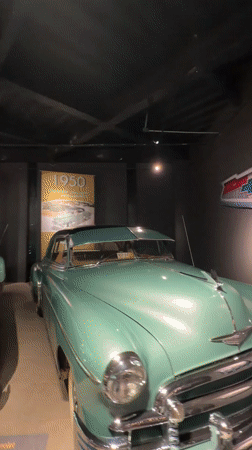 Ghostbusters Ecto-1 car displayed at Tampico museum