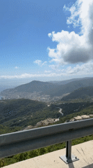 Tourist documents scenic stop and meal in Budva